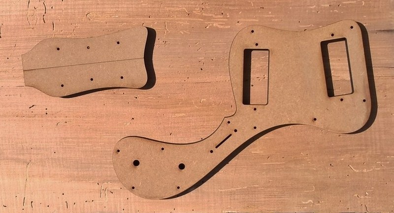 Découpe et gravure laser de gabarit pour la fabrication d'instrument de musique. Réalisation en MDF, HDF et contreplaqué.